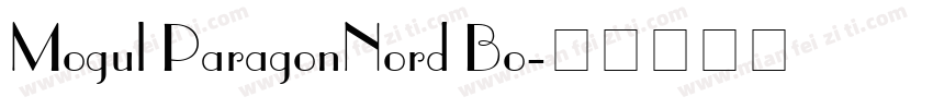 Mogul ParagonNord Bo字体转换